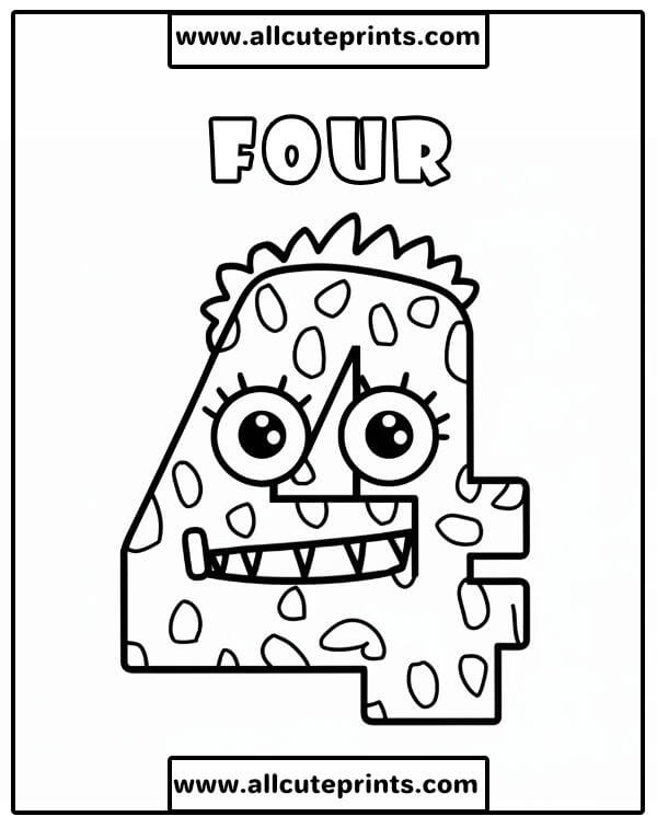 monster-number-4-coloring-worksheet