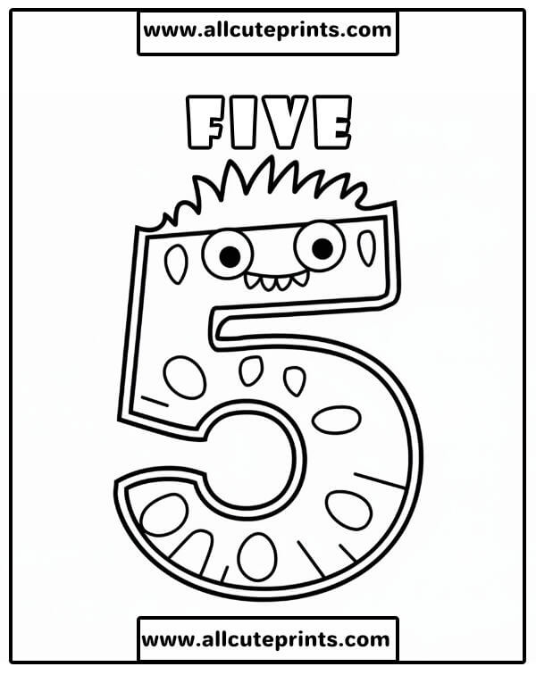 monster-number-5-coloring-worksheet